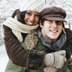 Couple in the snow