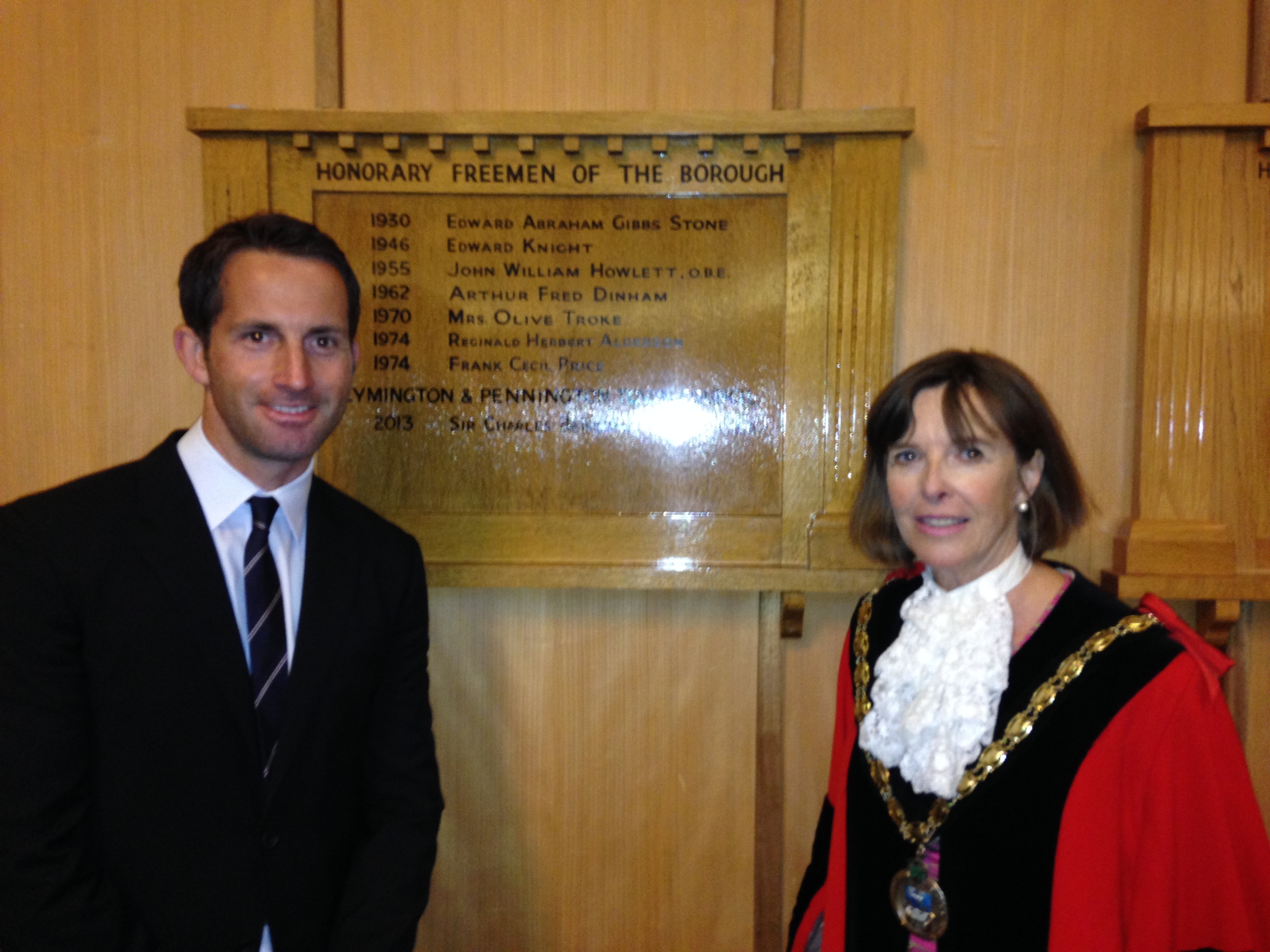 Ben Ainslie awarded Freedom of Lymington