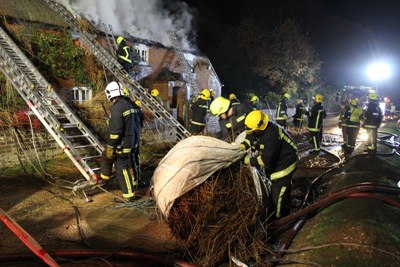 Brockenhurst thatched cottage fire 2