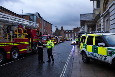 Winchester Jewry Street flat fire