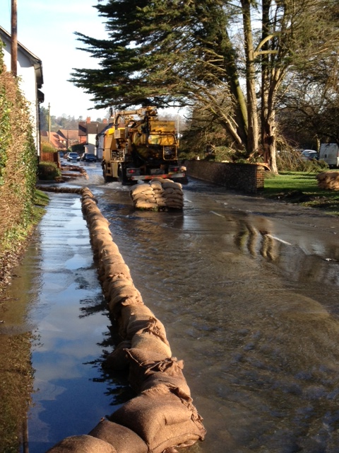 Hambledon flooding January 2014