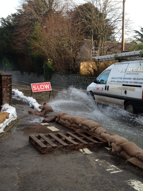 Hambledon flooding January 2014