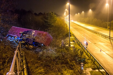 lorry m27 hampshire