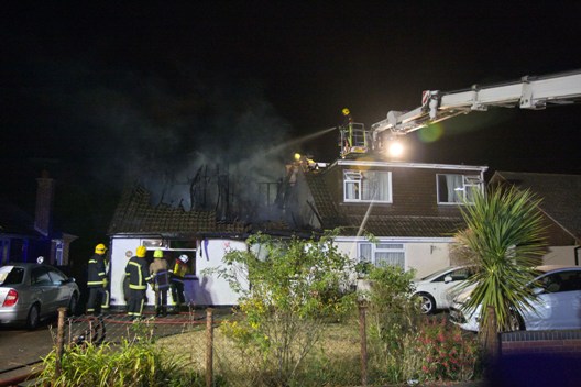 Waterlooville bungalow fire man dies