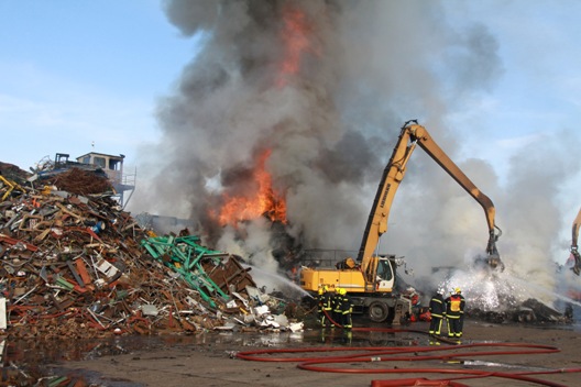 Portsmouth scrap metal fire