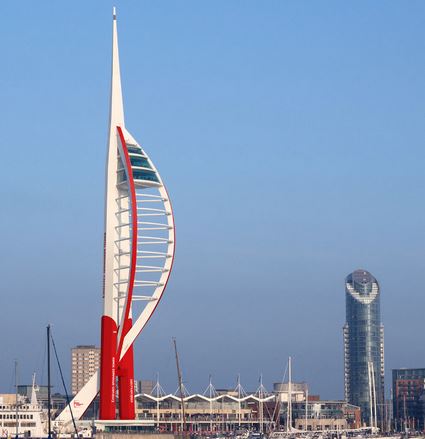 Emirates Spinnaker Tower Portsmouth red white