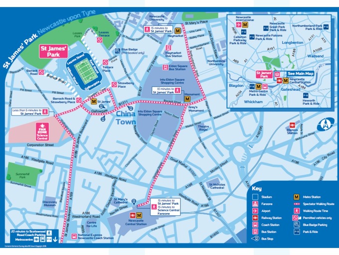 Rugby World Cup Newcastle travel plan