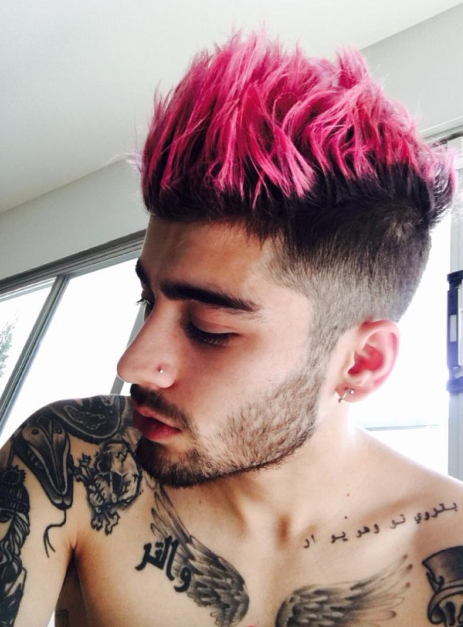 Zayn Malik Pink Hair Twitter