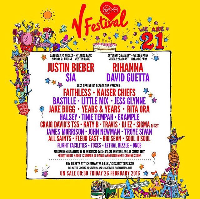 V Festival 2016 line-up
