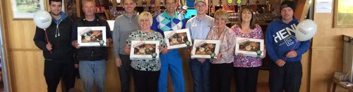 Linda and the guys at Carnwath golf club