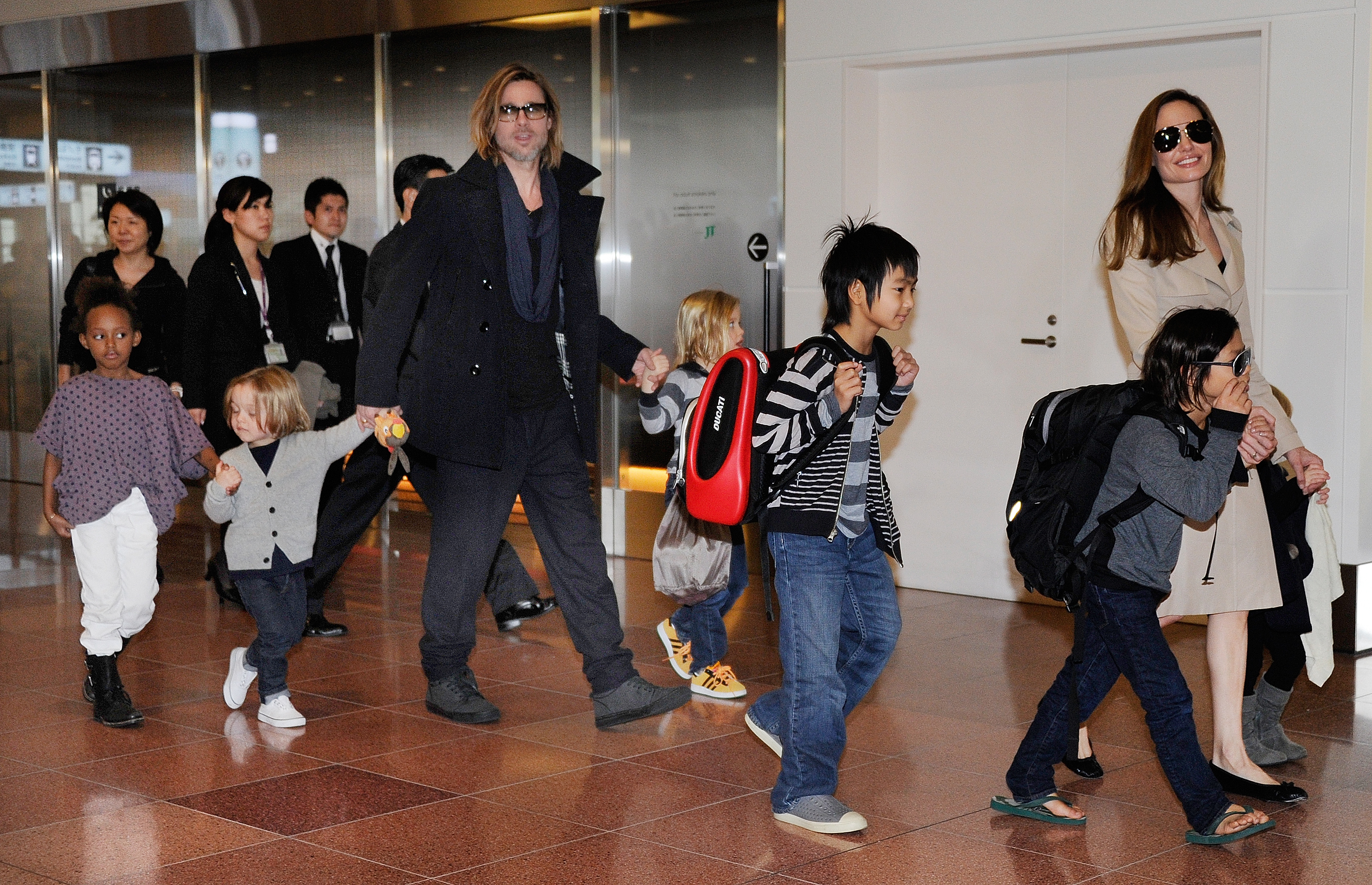 Brad, Angelina and their six children