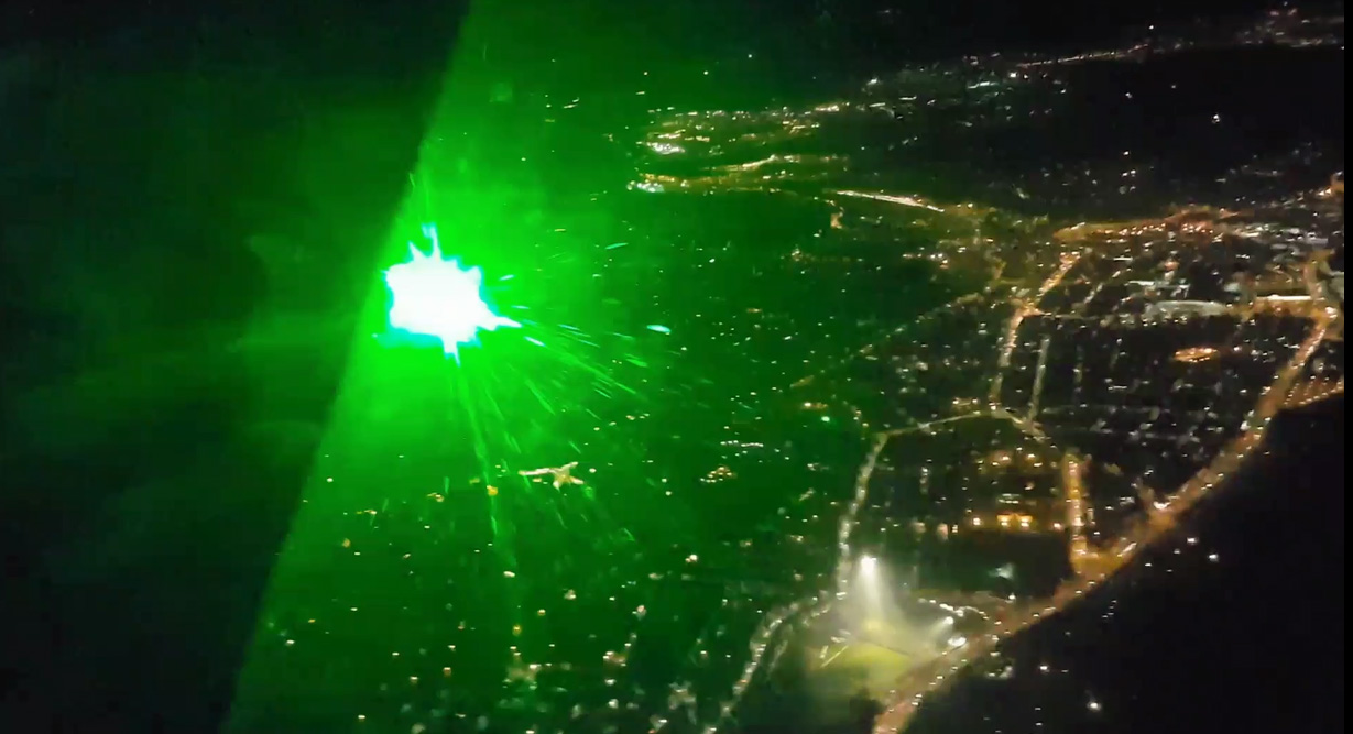 Helicopter Laser Attack