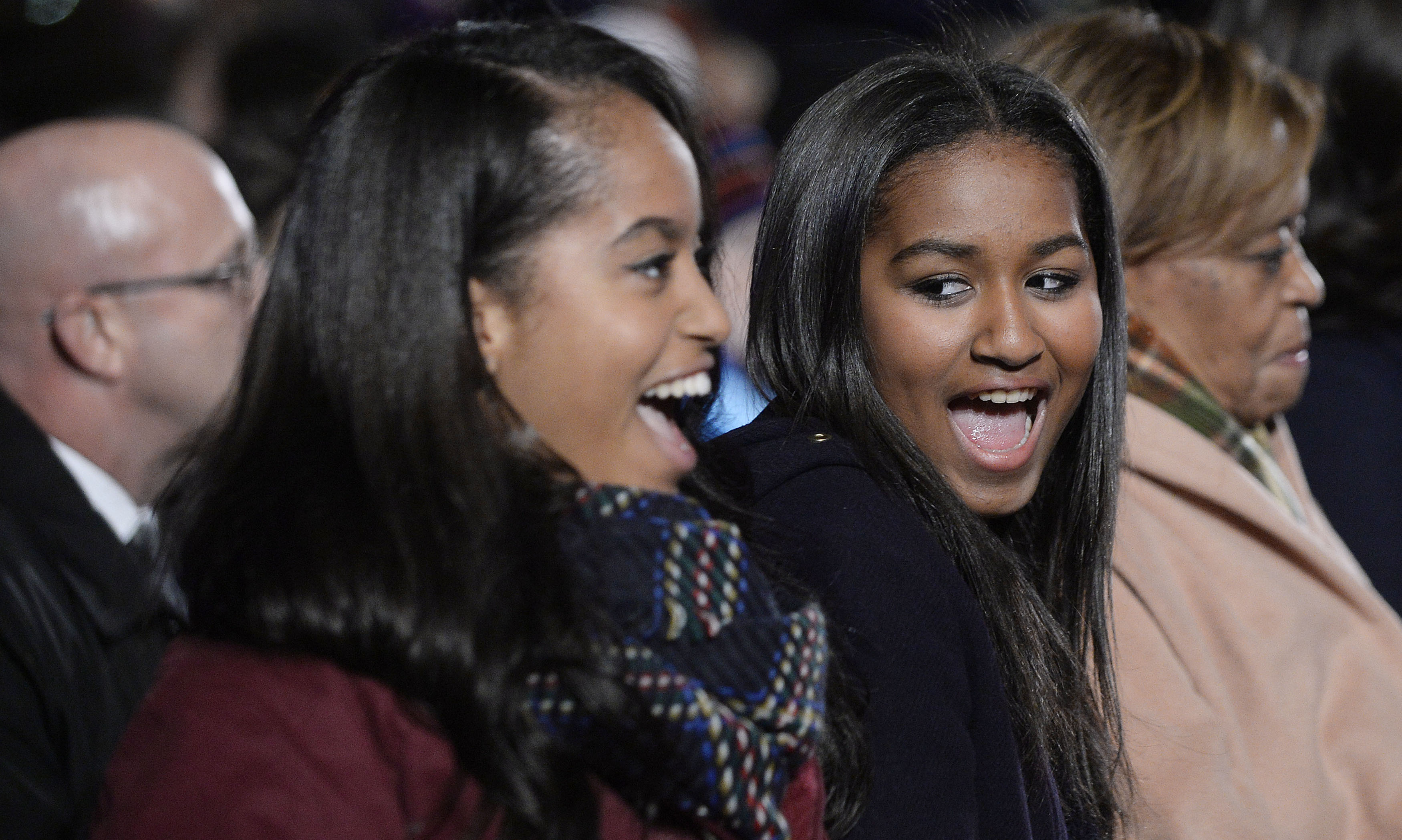 Malia and Sasha Obama