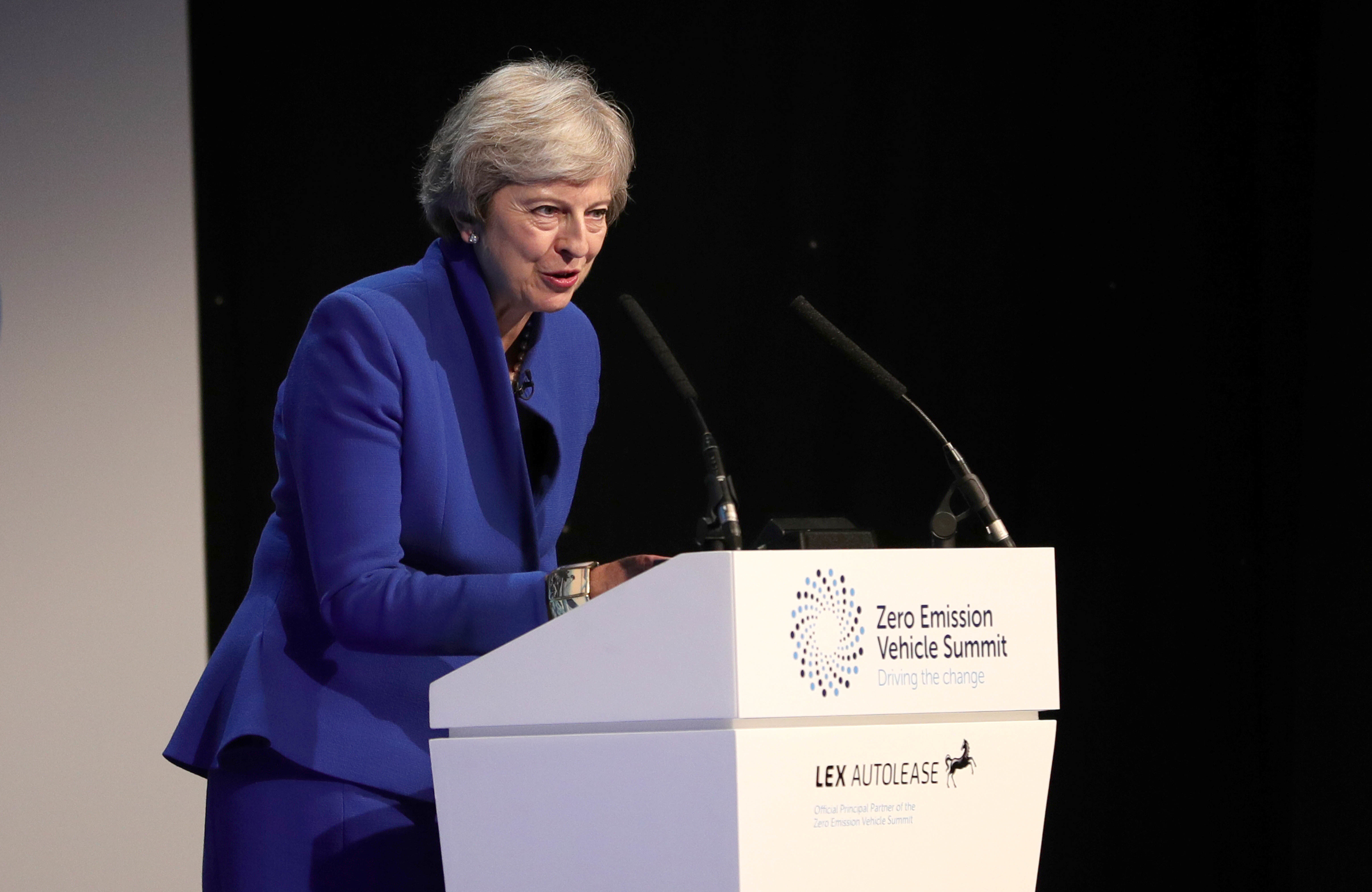 Theresa May at Zero-Emissions conference in Birmin