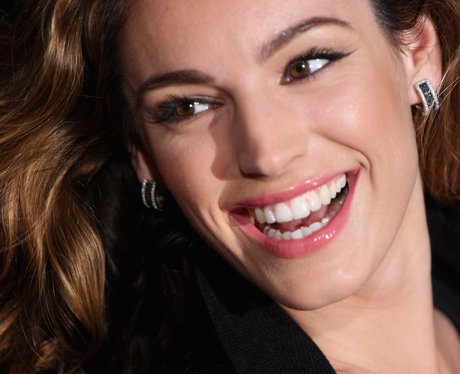 Close up of Kelly Brook smiling