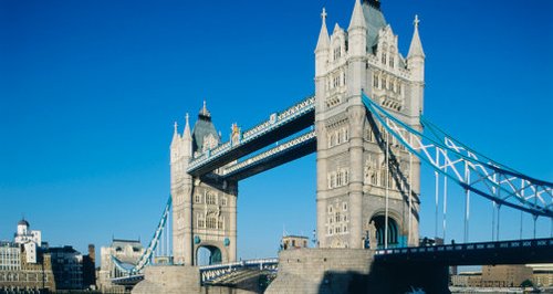 daytime sunshine blue sky tower bridge