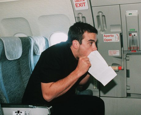 Robbie telling the Take That what he thinks