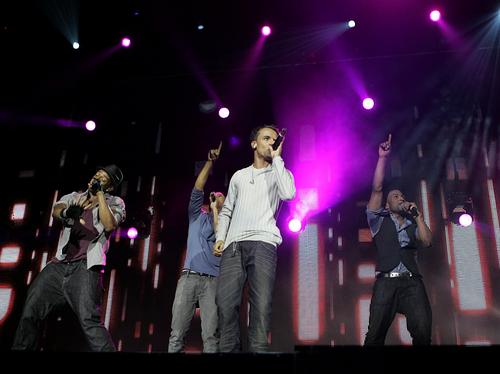 JLS on stage at the Jingle Bell Ball - Sunday