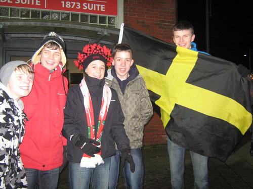 The Heart Angels at the first Crusaders match in t