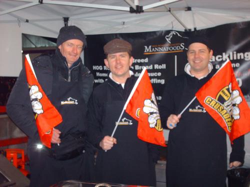 The Heart Angels at the first Crusaders match in t