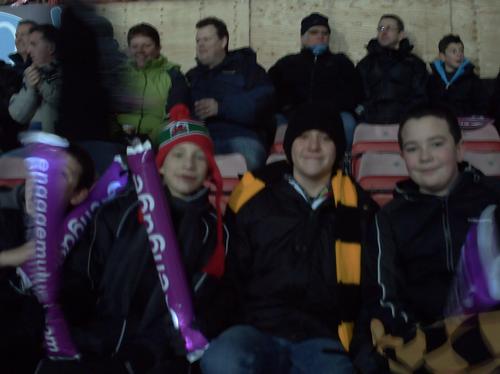 The Heart Angels at the first Crusaders match in t