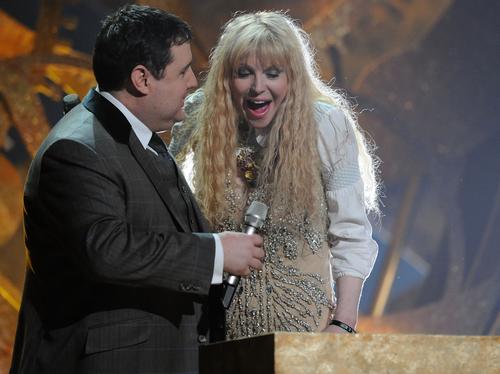 Peter Kay and Courtney Love