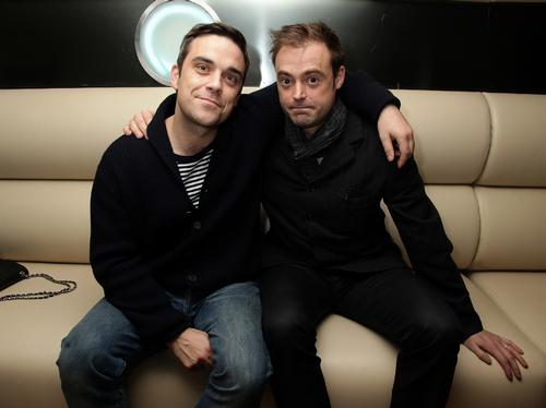 Robbie Williams and Jamie Theakston
