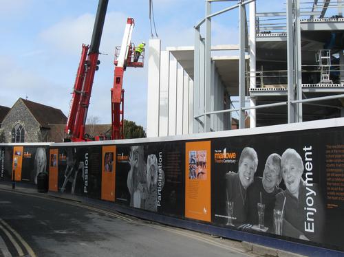 Building work at the Marlowe Theatre