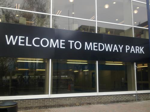 Entrance to Medway Park in Gillingham
