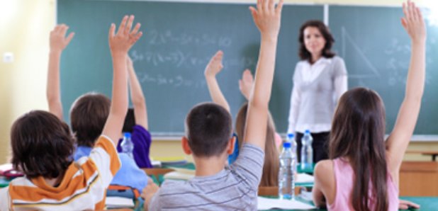 School children in a classroom