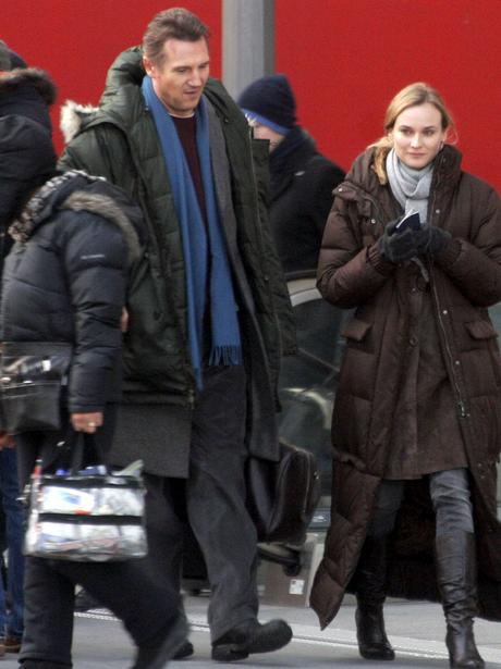 On set with the stars