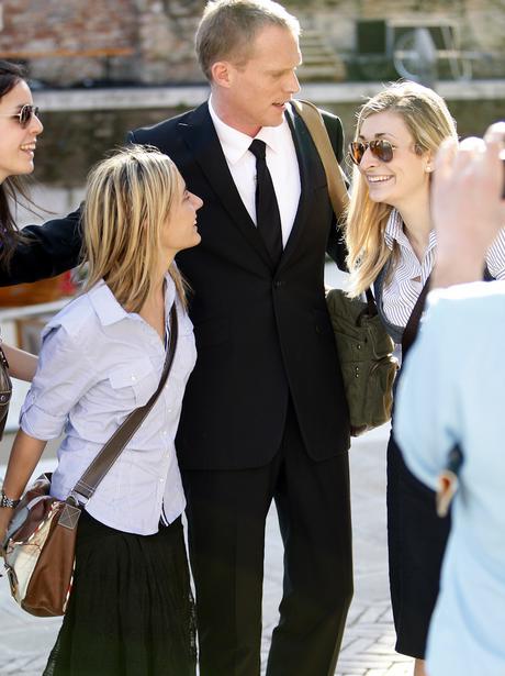 On set with the stars