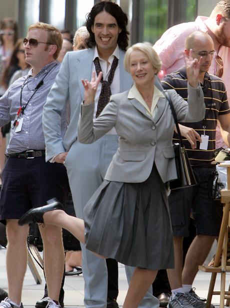 On set with the stars