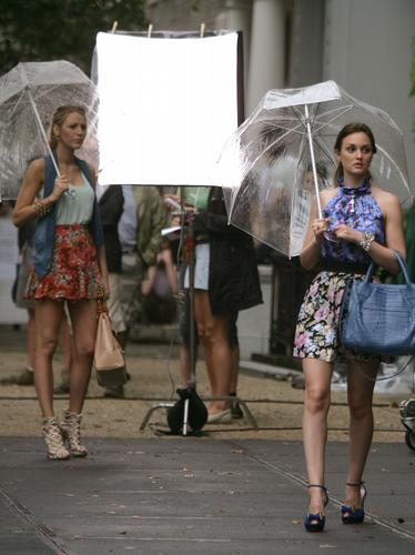 On set with the stars