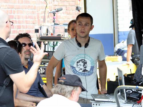 On set with the stars