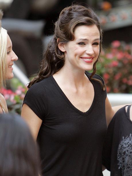 On set with the stars