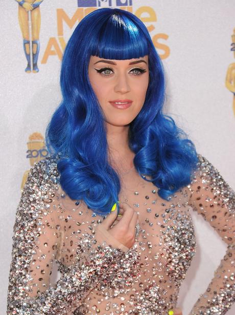 katy perry with rainbow hair