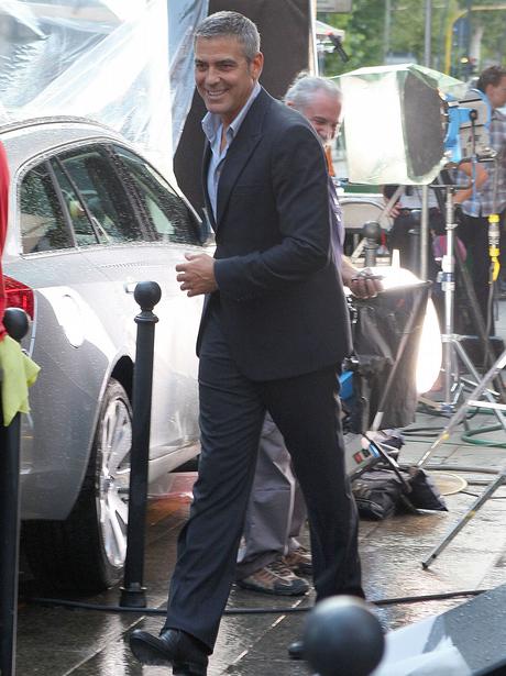 On set with the stars