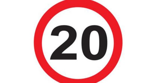 20MPH Sign