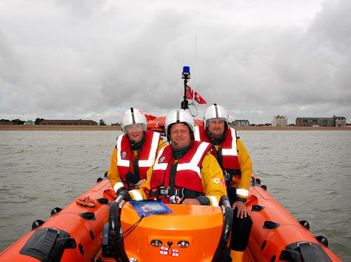 James and the lifeboat crew