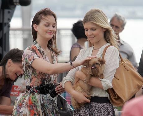 On set with the stars