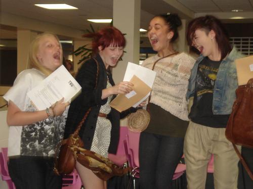 A Level Results Day at Reading College