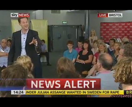 In pictures: Nick Clegg meets... on TV