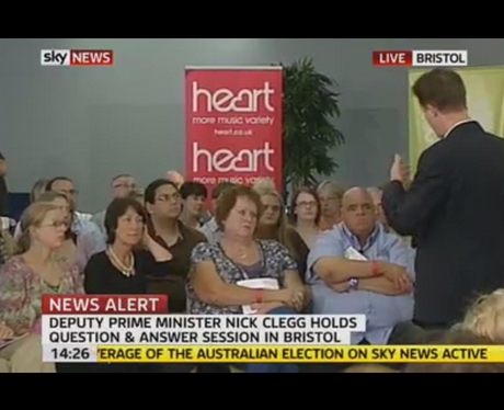 In pictures: Nick Clegg meets... on TV