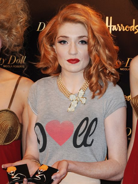 Nicola Roberts at Harrods to celebrate her new mak