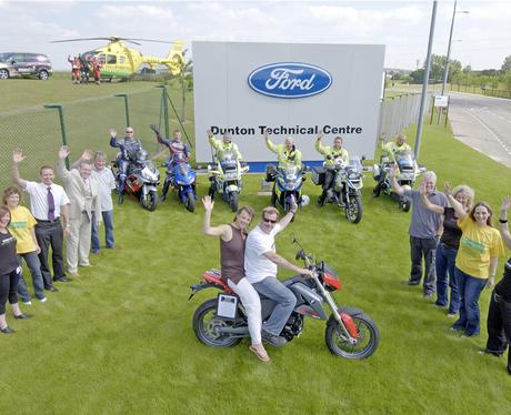 Launching the EAA Motorcycle Run at Ford Dunton