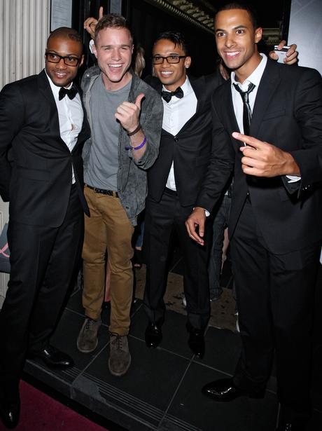 JLS and Olly Murs at the lipsy party
