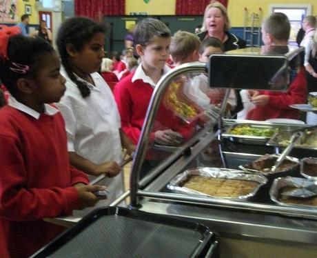 New school dinners at Park Junior in Wellingboroug