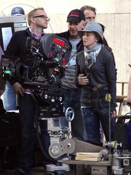 On set with the stars