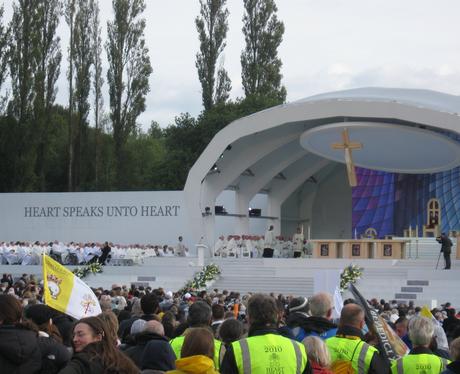 Pope on stage